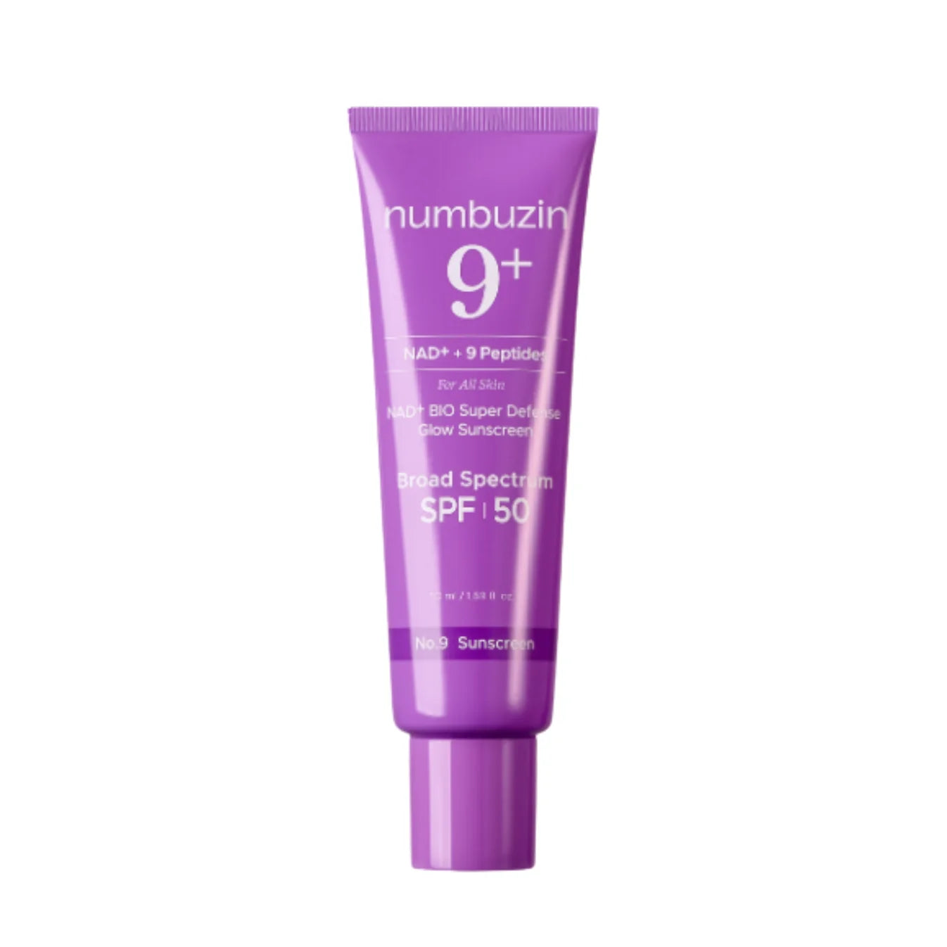 numbuzin – 9+ NAD⁺ Peptides Dewy Sun Essence – SPF 50+ PA++++ – 50 ml