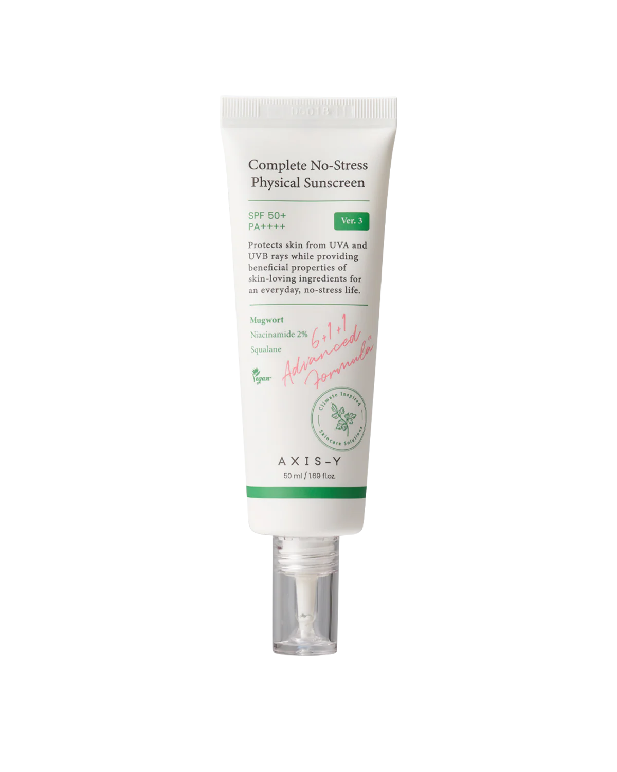 AXIS-Y – Complete No-Stress Physical Sunscreen – SPF 50+ PA++++ – 50 ml
