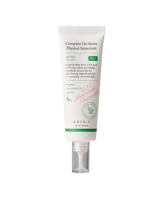 AXIS-Y – Complete No-Stress Physical Sunscreen – SPF 50+ PA++++ – 50 ml