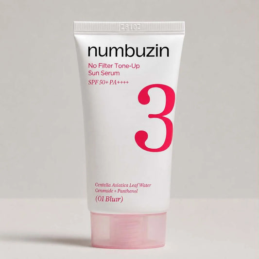 numbuzin – No.3 No Filter Tone-Up Sun Serum SPF 50+ PA++++ (01 Blur) – 50 ml